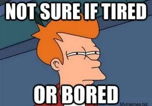 tired-or-bored Stanco o annoiato?